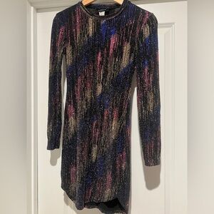 B. Darlin Long Sleeve Sparkly Dress